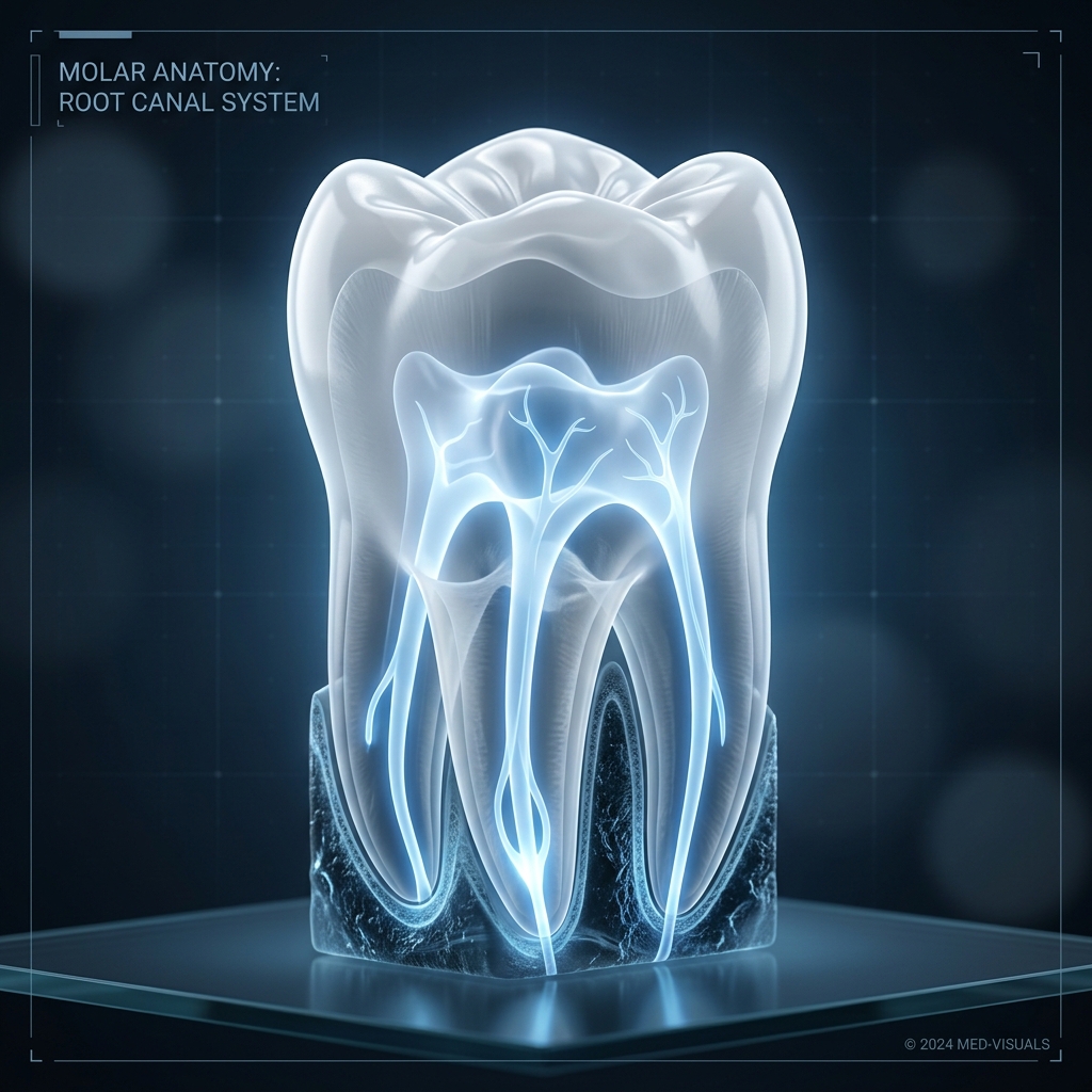 3D medical visualization of root canal anatomy